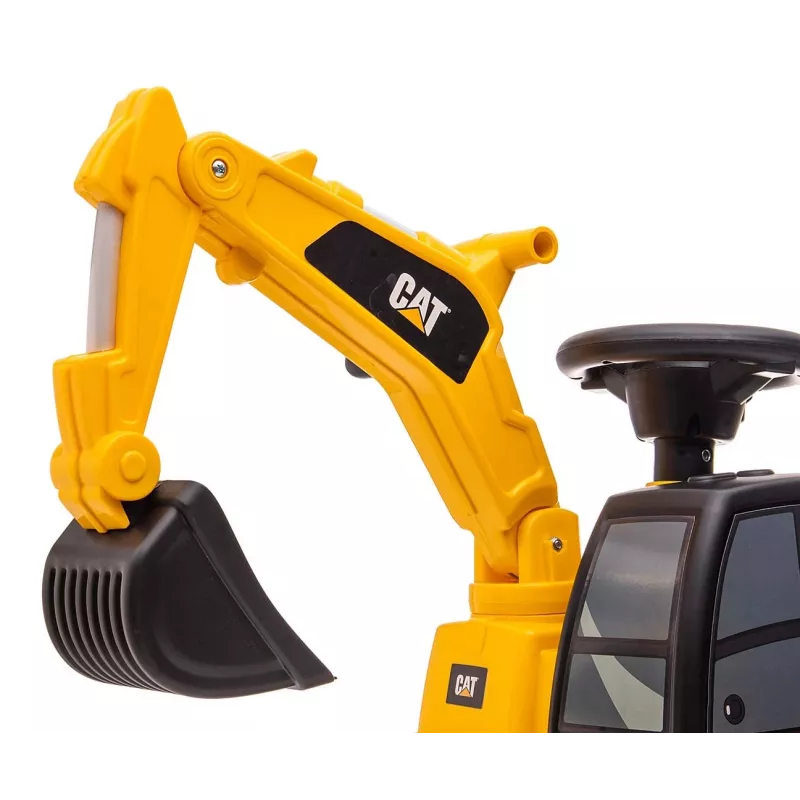 Ride-on excavator milly mally 5298 — bērnu braucamā rotaļlieta ar reālistisku dizainu un izturīgu konstrukciju