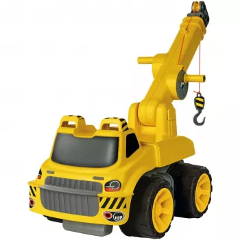 Celtņa kravas automašīna BIG Power Worker Maxi Crane dzeltena 3 līdz 7 gadiem