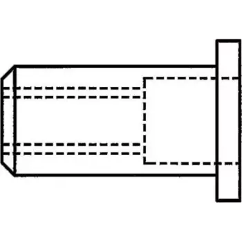 GESIPA Blindnietmutter M5 7x11,5 mm tērauds (1433704)