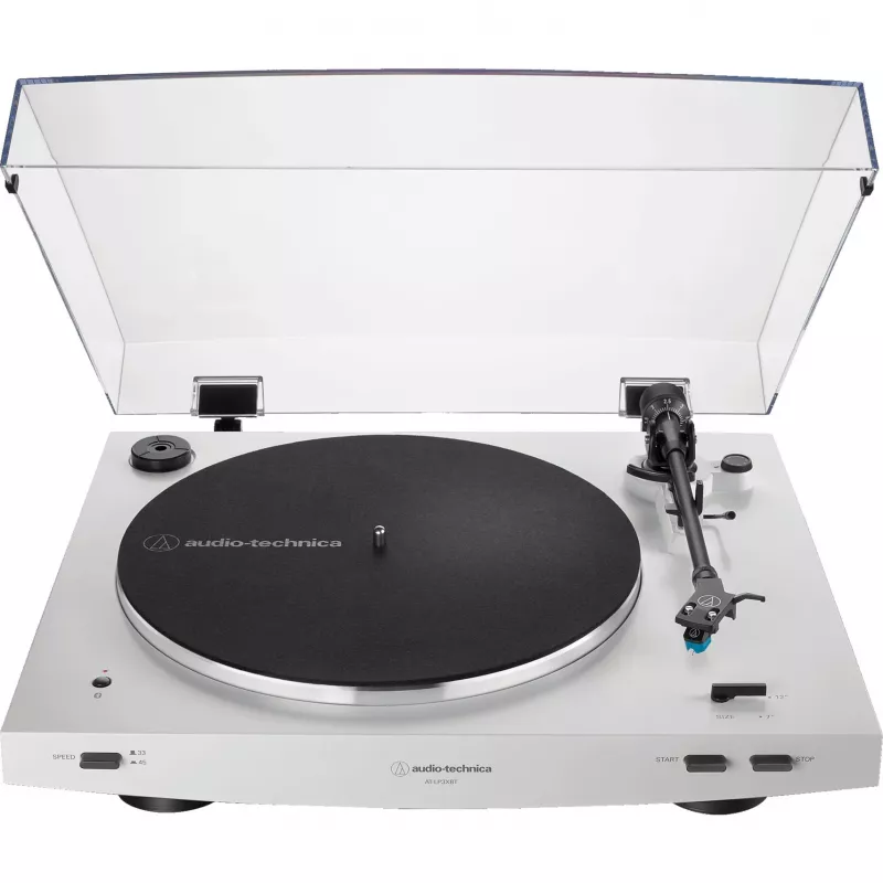 Audio-Technica automātiskais siksnas piedziņas atskaņotājs AT-LP3XBTWH Siksnas piedziņa, balts