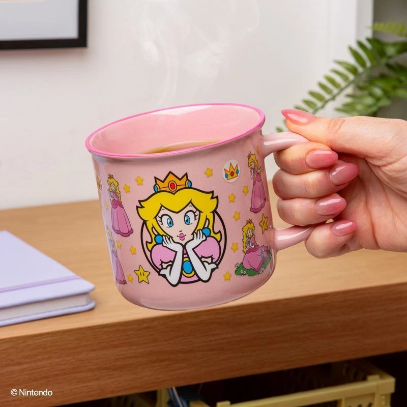 Keramiskā termokrūze Paladone Super Mario Princese Peach — 300 ml