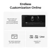 pele Keychron M6 Right-hand Universal — Optical, RF Wireless + Bluetooth + USB-C, 30000 DPI, Melns