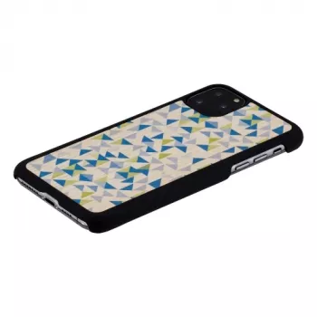 man and wood viedtālruņa maciņš iPhone 11 Pro Max — zils trīsstūris melns aizsargvāciņš