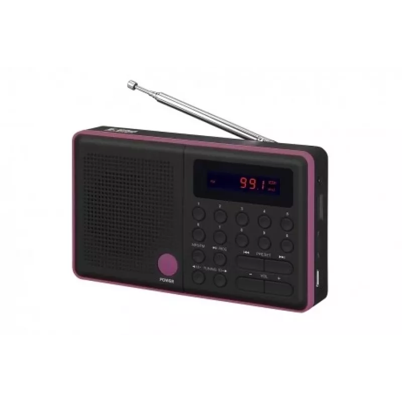 Radio Pliszka USB, FM melns