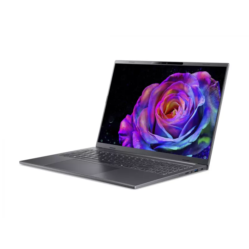 Portatīvais dators Acer Aspire 16 AI A16-52M-75LW — Intel Core Ultra 7 258V, 16 collu WUXGA+ 2048×1280, 32 GB LPDDR5x, 1 TB SSD, Intel Arc 140V, Windows 11 Home, pelēks
