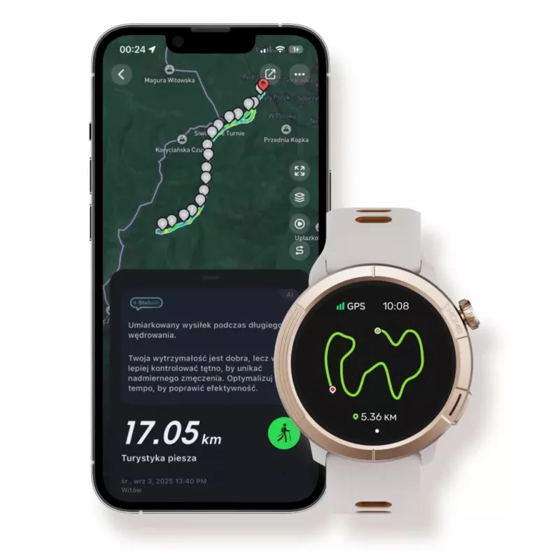 Viedpulkstenis Stelio STSWA102GT Activ Pro GPS 46mm zelta titāns — GPS, 46 mm korpuss, titāna apdare
