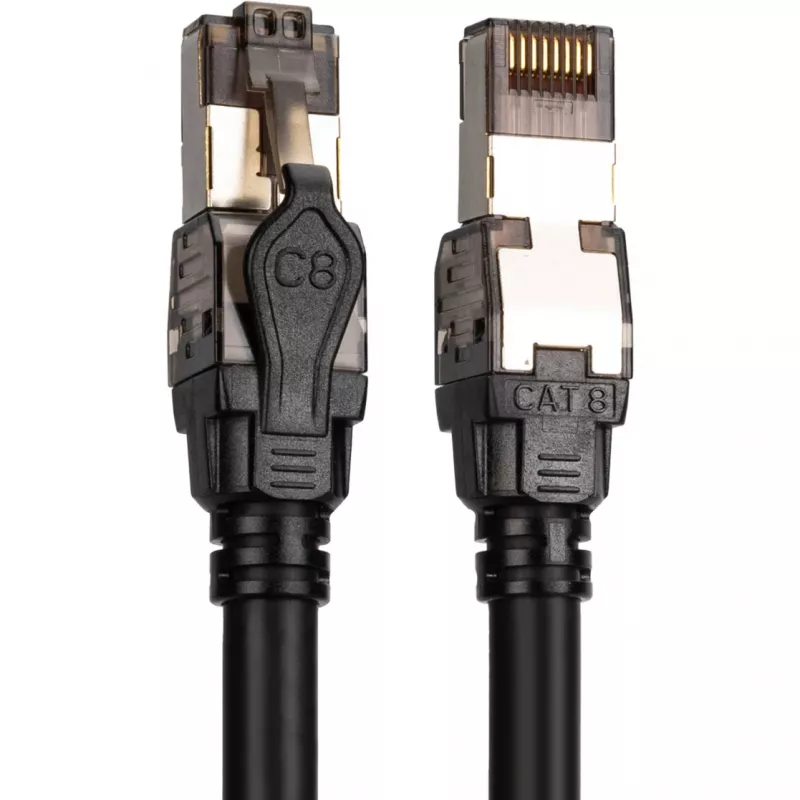 komutācijas kabelis Digitus CAT 8.1 S/FTP RJ45 5m melns