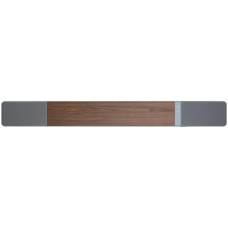Soundbar skaļrunis KLIPSCH 1073541 — 3.1.2 kanāli, 100 W RMS, iebūvēts zemfrekvences skaļrunis, pelēks/valriekstkoks