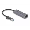 DeLOCK 64282 klēpjdatora dokstacija un portu replikators Vadu USB 3.2 Gen 1 (3.1 Gen 1) Type-C Pelēks (64282)