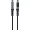 USB kabelis 4smarts 541438 USB4 Gen 2x2 1,5 m USB C melns pelēks