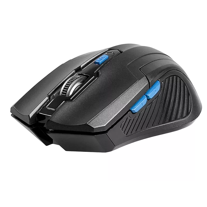 Tracer Fairy - optiskā pele - 6 pogas - bezvadu - 2,4 GHz - bezvadu USB uztvērējs - melna
