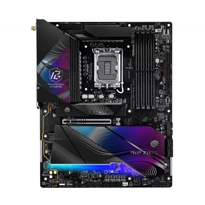 Mātesplate ASRock Z890 Riptide WiFi — Intel Z890, LGA1851, ATX, DDR5, 4 DIMM, Wi-Fi 7, 2,5Gb LAN, Thunderbolt 4