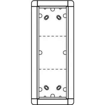 Schneider Electric pieslēgvietu rāmis AP, 3-vietīgs, 133×326 mm, modelis 1883320