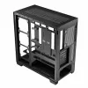 PC korpuss MODECOM Volcano Stellar NF ATX midi tornis, rūdīts stikls, melns, atbalsta ATX/mikro ATX, GPU līdz 420mm, CPU dzesētājs 175mm