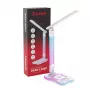 Galda lampa Hawk HW-LAMP04 Balta LED regulējama, balta apdare, regulējams galva un roka