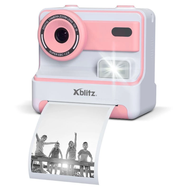 Xblitz FLASH PINK momentuzņēmumu kamera ar termoprinteri bērniem