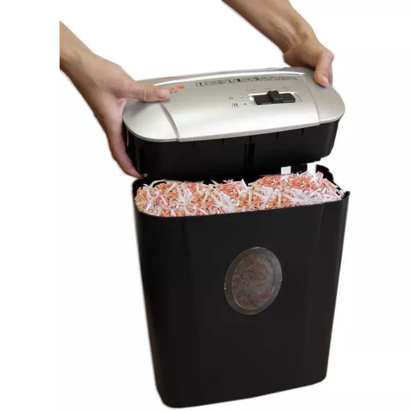 Peach PS500-10 papīra smalcinātājs, krustveida smalcināšana, 72 dB, 22 cm, melns