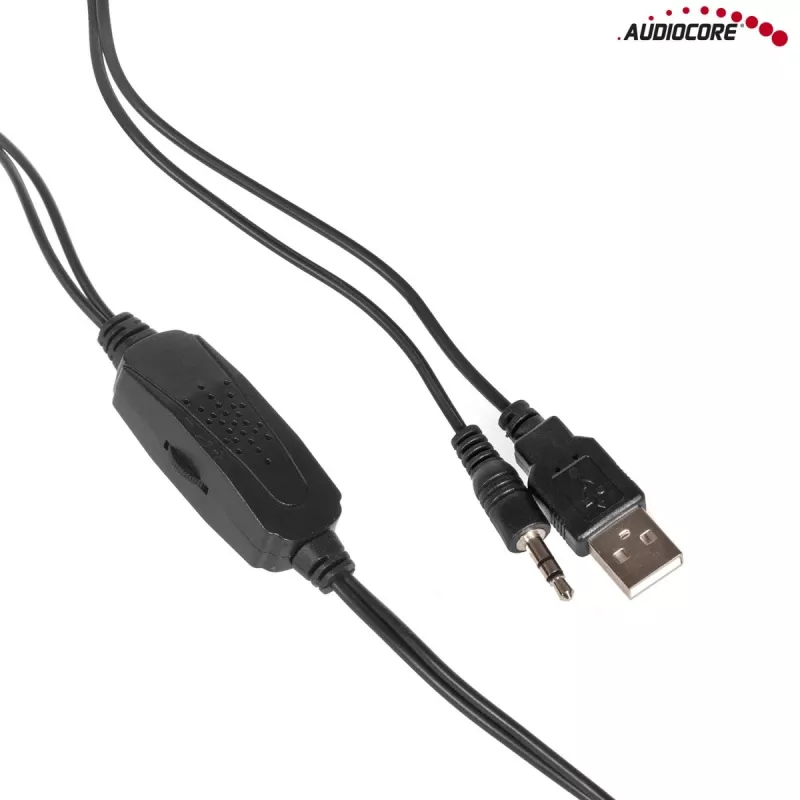 Skaļrunis Audiocore AC865 2- joslu vadu, 2.0 kanāli, 3 W, melns