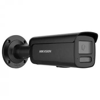 IP drošības kamera Hikvision Pro Series ColorVu 8 MP fiksēta lode, 1/1.8 collas CMOS, 2.8mm, 108.8°×56.4°, 30 kadri/s, vadu, sienas/staba stiprinājums, melna