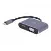 Cablexpert A-USB3C-HDMIVGA-01 USB grafikas adapteris pelēks