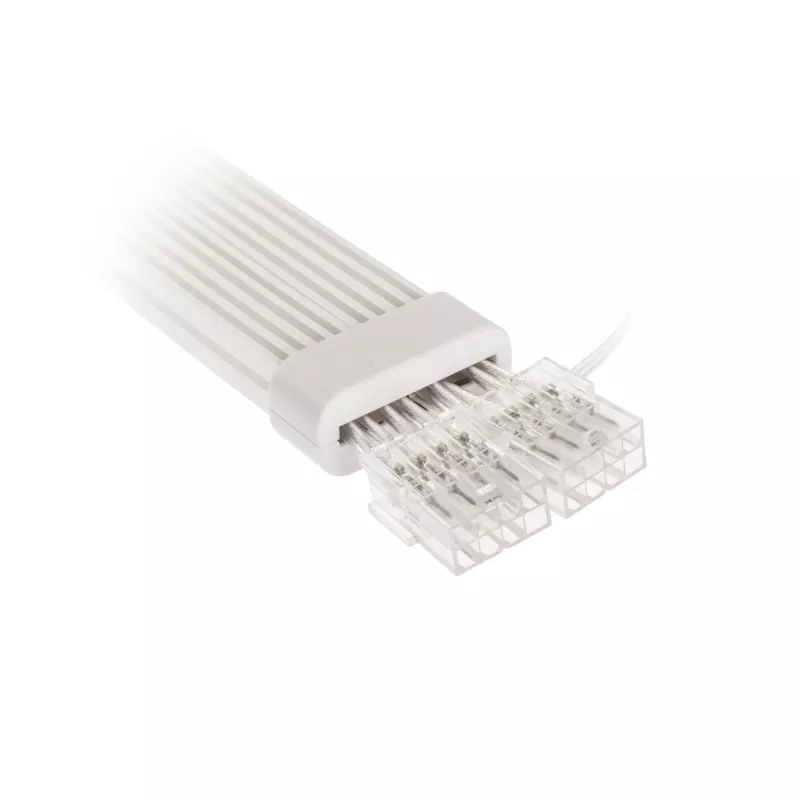 PCI-E 8 kontaktu pagarinātāja kabelis Kolink Umbra Radiant ARGB — dubults 2× 8 kontaktu, pīts pagarinātājs GPU barošanai