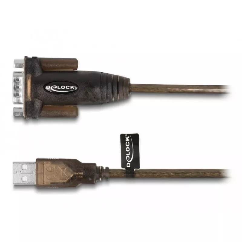 DeLOCK Adapteris USB 2.0 Type-A uz seriālo RS-232 D-Sub 9 kontaktu vīrišķais 1.5m