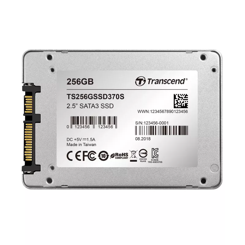 SSD disks Transcend 256GB 2,5 collas SATA3 TS256GSSD370S