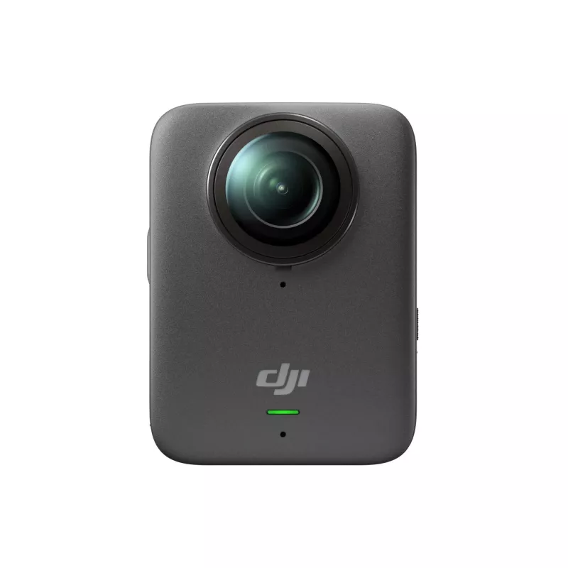 Action kamera DJI Osmo 360 Standard Combo — 8K Ultra HD, 120 MP CMOS, 240 kadri/s, elektroniskā stabilizācija, 2 collu displejs, MicroSD, 183 g, melna