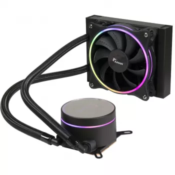 Viss-vienā šķidruma dzesētājs Inter-Tech LC-120 RGB 12 cm melns