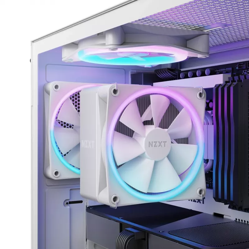 NZXT T120 RGB procesora gaisa dzesētājs 12 cm balts 1 gab.