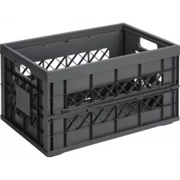 Uzglabāšanas kaste Sigma home 57700636 Kvadrātveida Antracīta 45L 530x354mm