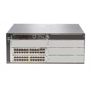 Pārvaldīts L3 slēdzis HP HPE 5406R 44GT PoE+ un 4×SFP+ (bez barošanas bloka) — 44×Gigabit RJ-45, 4×10Gb SFP+, PoE+, 960 Gbit/s, 4U