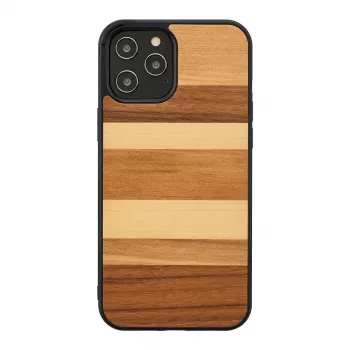 Phone case man and wood iPhone 12 / 12 Pro — melnas smiltis