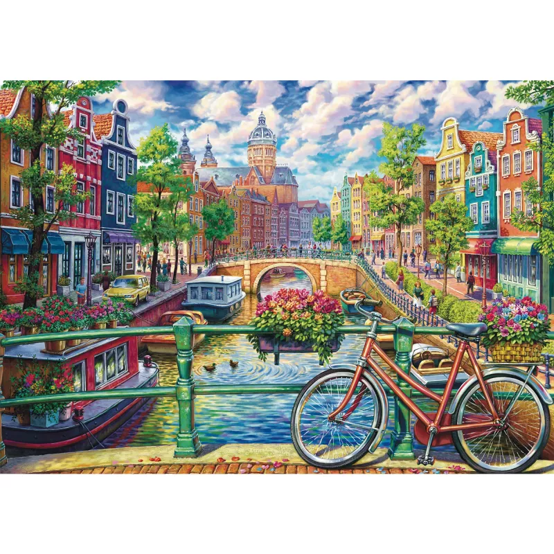 Mozaīkpuzle schmidt spiele Amsterdamas kanālu burvība, 1000 detaļas