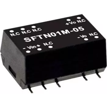 Strāvas adapteris MEAN WELL SFTN01L-05 1 W ieeja 4,5–5,5 V izvade 5 V