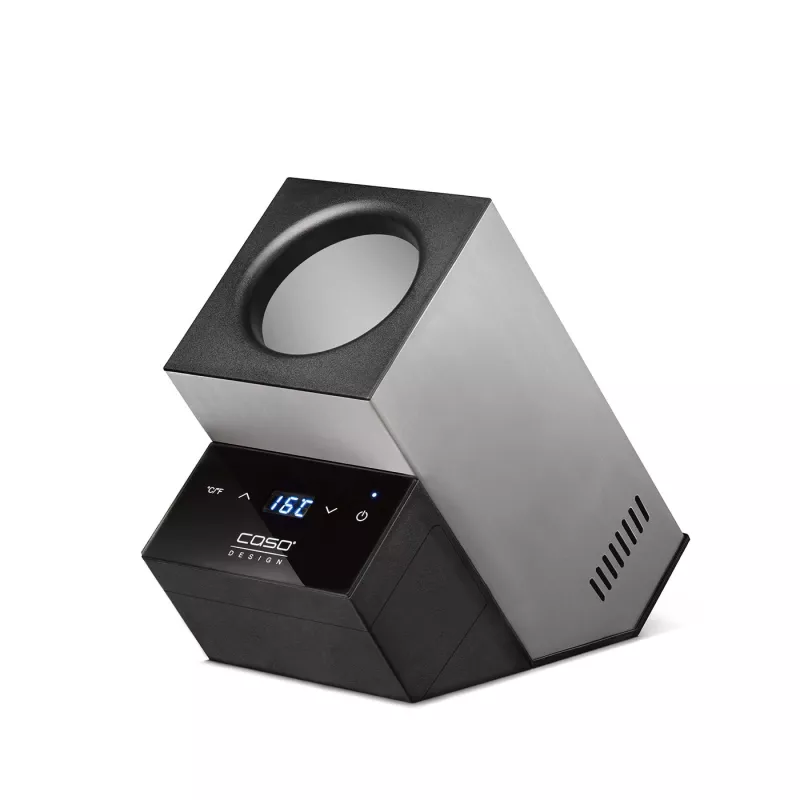 Caso | Vīna dzesētājs | WineCase Deluxe Stainless Steel | Pudeļu ietilpība 1 | Melns/Sudraba