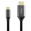 USB-C uz HDMI kabelis TRUST CALYX 25630, 4K (3840x2160), 2 m, melns, tēviņš–tēviņš