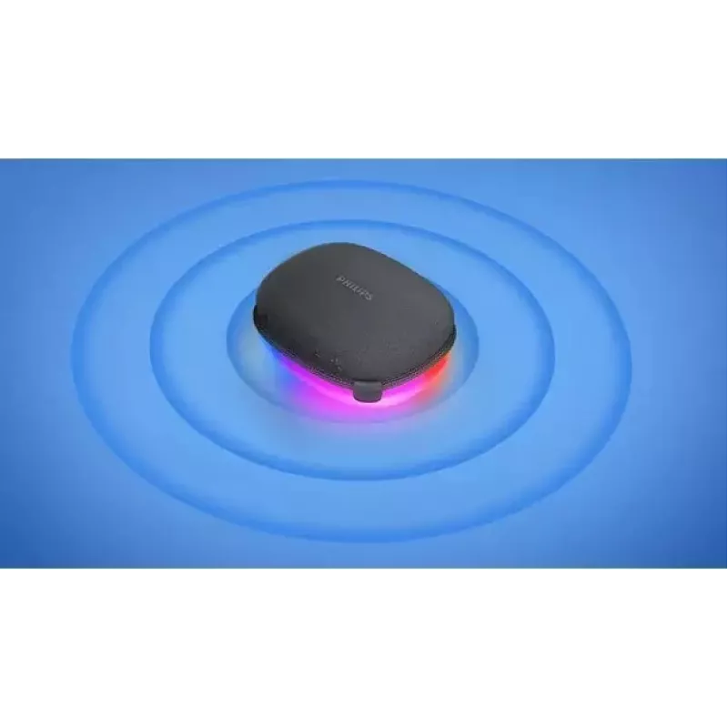 Philips TAS2307BK/00 Bluetooth skaļrunis ar iebūvētām gaismām, bezvadu audio atskaņošana