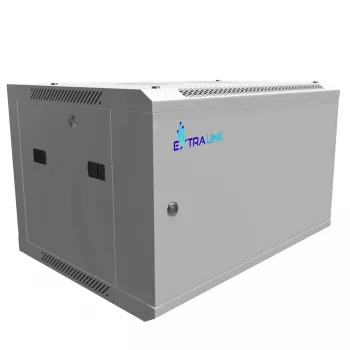 Extralink Rackmount cabinet 6U 600x450 ASP Gray wall mounted, metal door