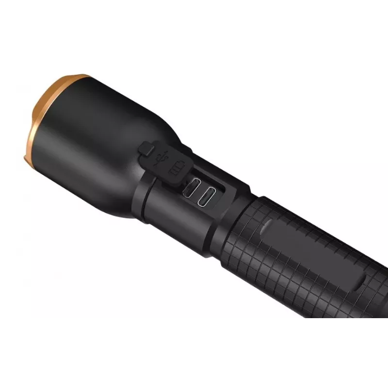 Lukturis Duracell DF2500R — melns, rokas uzlādējams lukturītis
