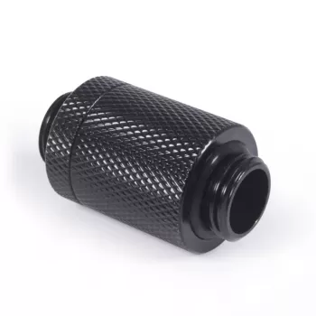 Alphacool ES D-Plug 25,5mm G1/4 AG uz G1/4 AG - Deep Melns (17580)