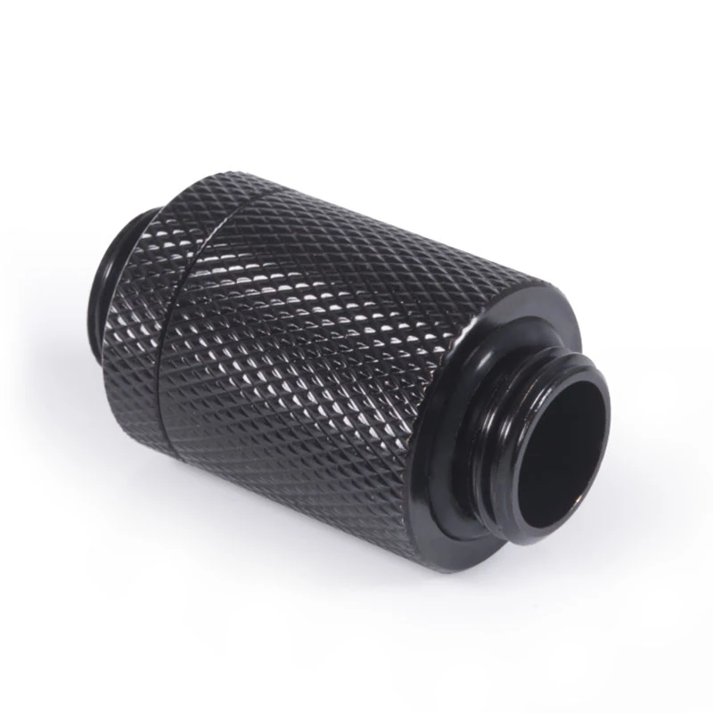 Alphacool ES D-Plug 25,5mm G1/4 AG uz G1/4 AG - Deep Melns (17580)