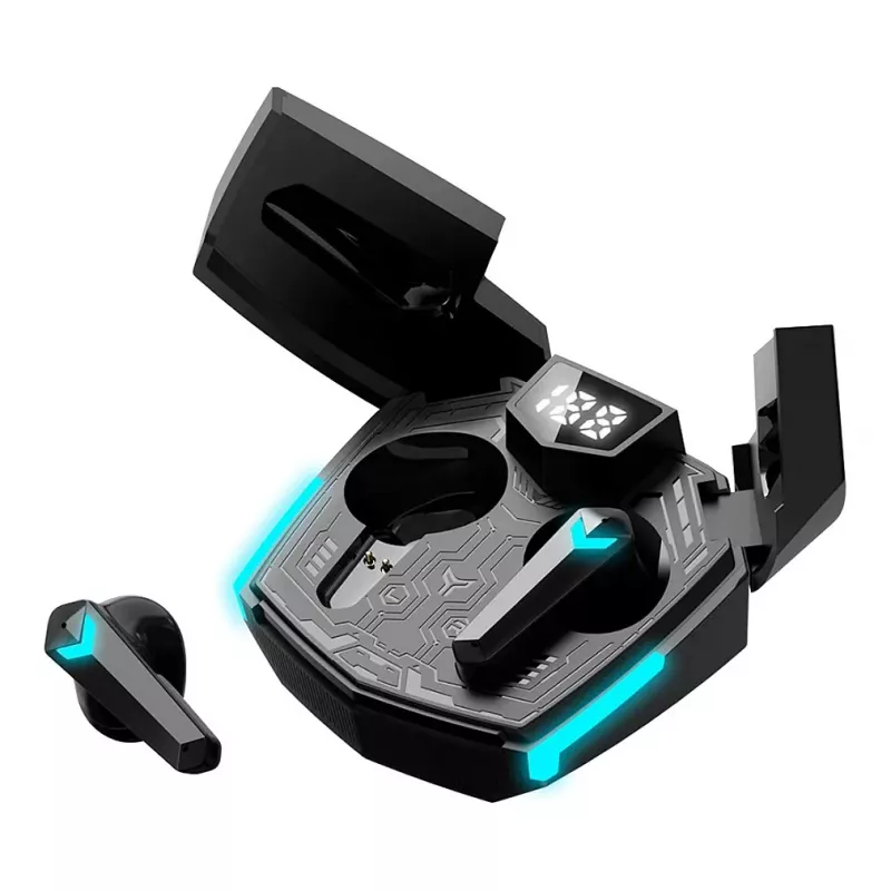 Canyon GTWS-2 Bezvadu austiņas ar auss āķi spēlēm USB Type-C Bluetooth uzlādes doks Melns (CND-GTWS2B)