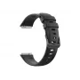 Silikona siksniņa FIXED Huawei Band 8/9/10 — melna, nomaināma ādai draudzīga siksniņa