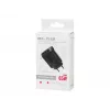 LCD sienas lādētājs USB ligzda + USB-Cx2 PD 65W GAN melns jaudas mērītājs