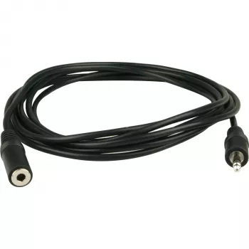 Wentronic Goobay 3,5 mm ligzdas pagarinātāja kabelis, melns, 3 m — 3,5 mm ligzdas spraudnis (3 kontaktu, stereo) > 3,5 mm ligzdas kontaktligzda (3 kontaktu, stereo) (50432)
