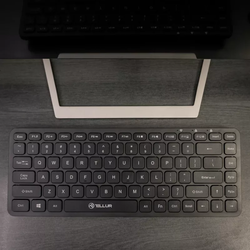Mini bezvadu tastatūra Tellur TLL491251 Melna kompakts dizains, pārnēsājama izkārtojums