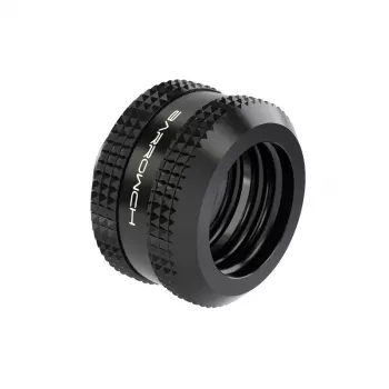 Barrow Hardtube Fitting 14mm G1/4 inch leņķa savienotājs — melns (FBYKN-T14 V1 b)