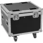 Flightcase Roadinger 4x TMH-S90/H90/B90 — izturīgs dizains 4 ierīcēm