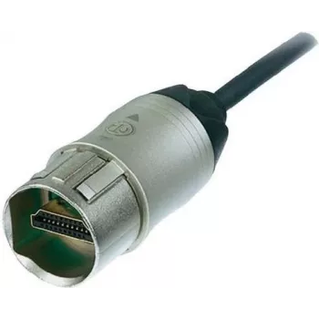 HDMI kabelis Neutrik NKHDMI-3 — 3,00 m, niķelēts 1× HDMI savienotājs
